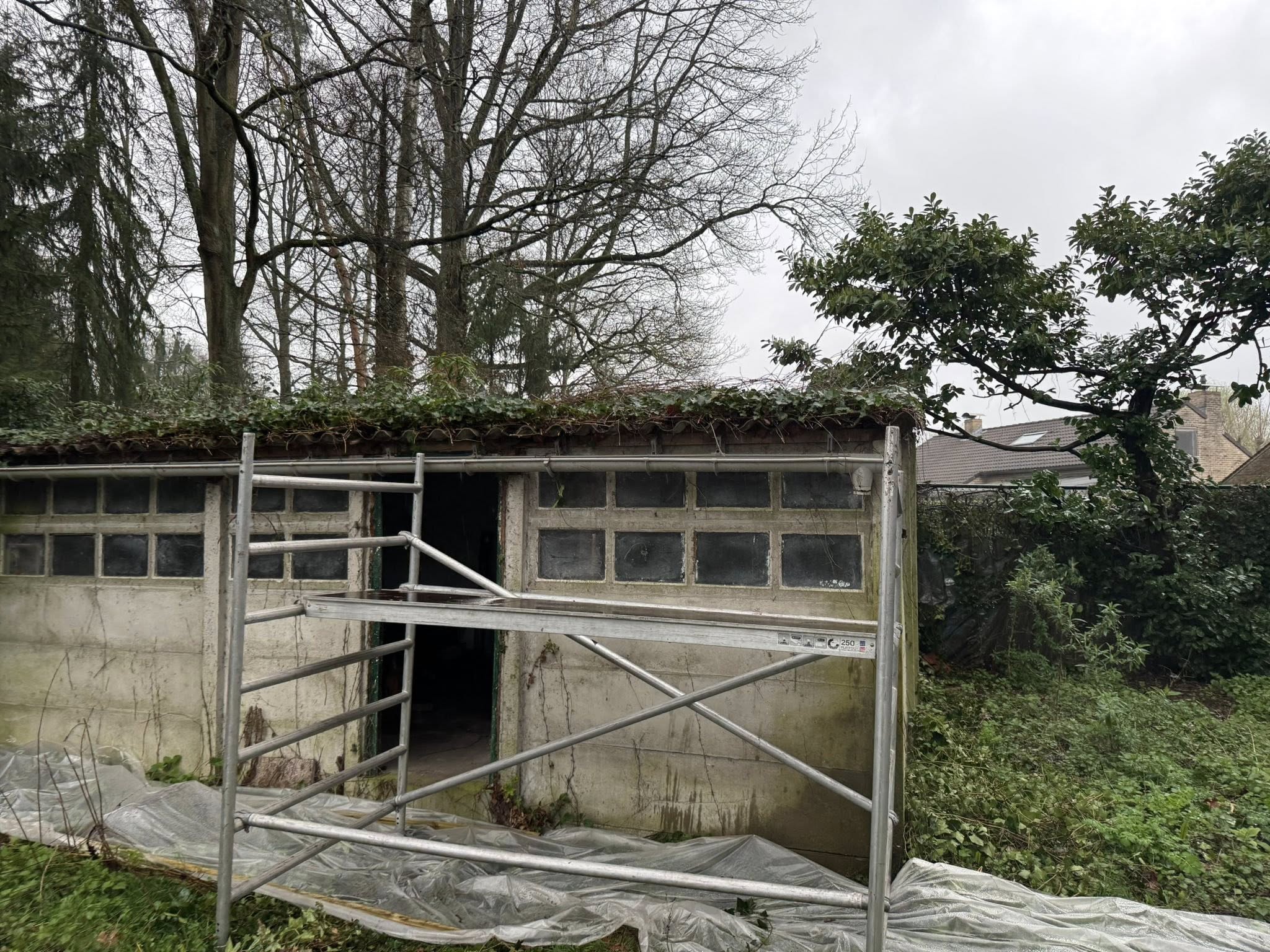 Asbestdak sanering loods te Schoten – Jasper Leemans Asbestverwijdering