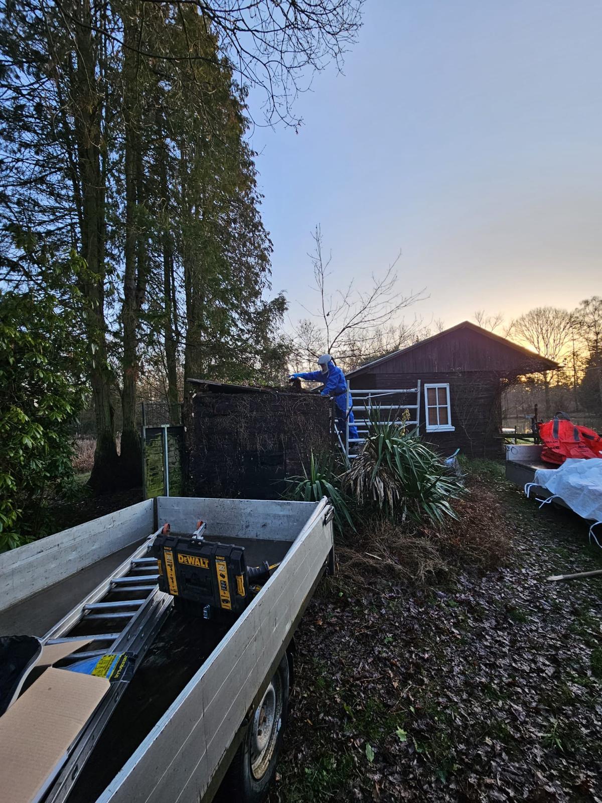 Afbraak oude beestenwagen in Geel – Jasper Leemans Asbestverwijdering